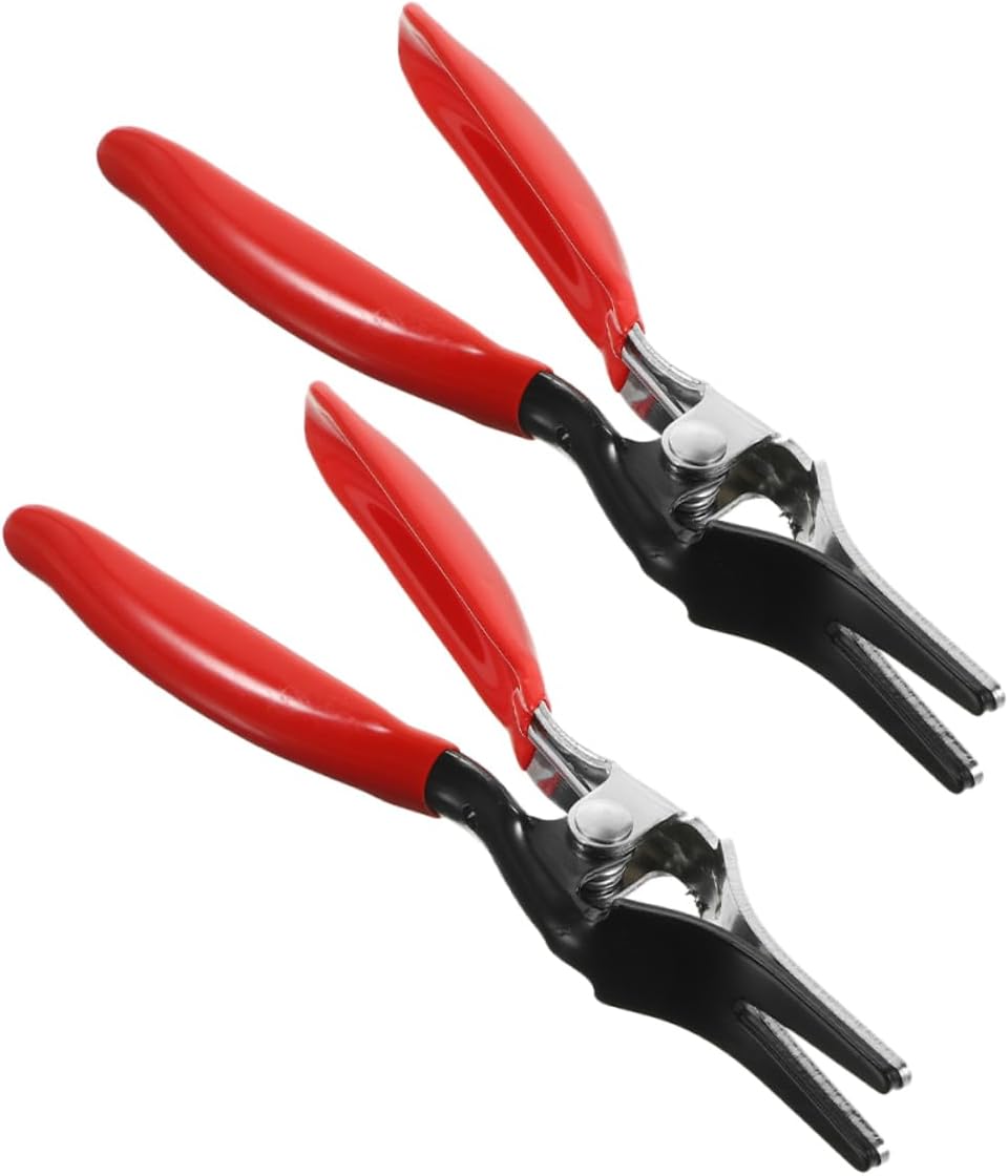 2pcs Hose Pinch Pliers for Vacuum Line Removal Durable Tool for Automotive Fuel Cooling Systems Conveniently Vacuum Sealed for and Portability