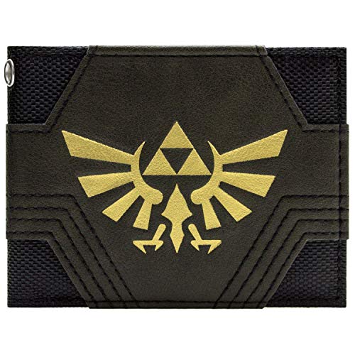 Legend of Zelda Textured Golden Triforce Billetera/Cartera