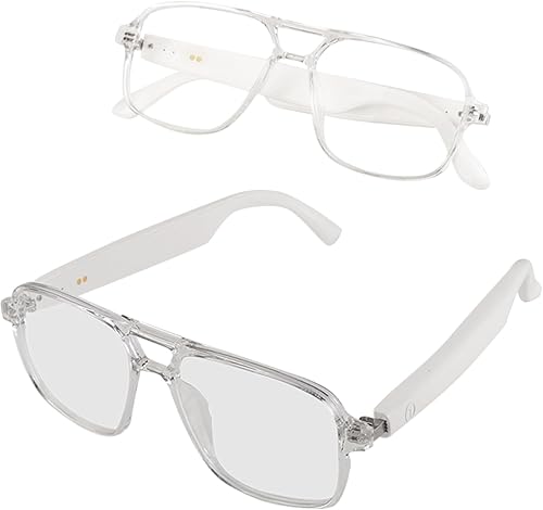 Gafas inteligentes Bluetooth para hombre, altavoz de audio, lentes Bluetooth con altavoces, gafas de sol inteligentes de cristal azul, gafas