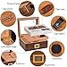 CIGAIOL Handcraft Cigar Kits with Cutter and Lighter, Luxurious Humidor Cigar Box Hold 30-50 Cigars 100% Cedar Wood Case with Digital Cigar Hygrometer/Travel humidor