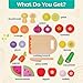 B. Toys- Chop 'n' Play - Wooden Fruits & Veggies- Pretend Play Playset- Sliceable Play Food for Toddlers, Kids – Play Knife & Cutting Board – 2 Years +