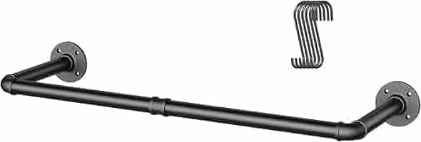 OROPY Asta Appendiabiti Da Muro Industriale - In Ferro, 92cm, Per Cappotti E Giacche - Foto 3