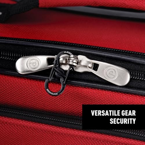 Image of Nite Ize S-Biner MicroLock Stainless Steel - S-Biner with Locking Dual Sided Gates - Keep Keys Secure with Carabiner Key Holder - Black (2 Pack)