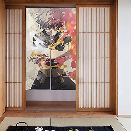 仆のヒーローアカデミア のれん 和風 暖簾 壁掛け 遮光 断熱 遮像 間切り 暖簾 キッチン 四季兼用 厚手 浴室のカーテン シェードカーテン紗 ドアカーテン 出入り口 店頭 新築祝い トイレ バス 喫茶店 目隠し 居酒屋 脱衣場の目隠し 洗濯可 台所 洗