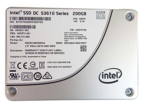 Intel 2.5-Inch 200 GB SATA 6.0 Gb/s Internal Solid State Drive SSDSC2BX200G401