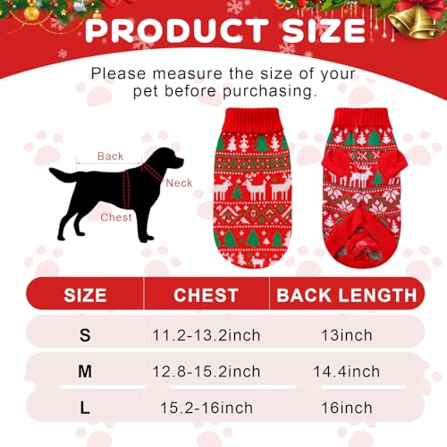 Disfraz Navideño para Perro Reginary Set 9 piezas M miniatura 2