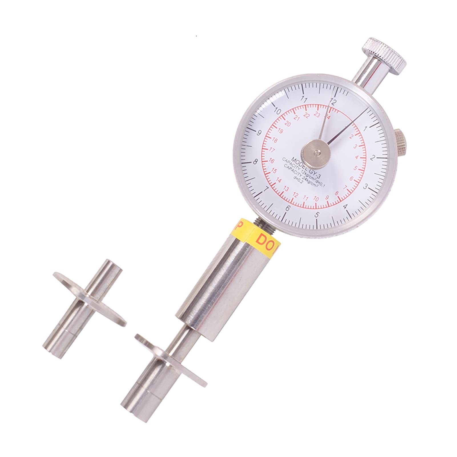 Refractómetro Brix, refractómetro medidor Brix, Probador de dureza de fruta de puntero portátil, penetrómetro de la fruta for esclerómetro de frutas para medir el contenido de azúcar(GY-2)