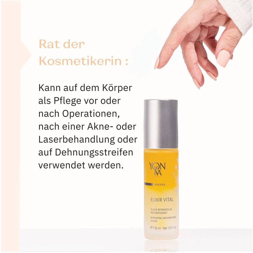 Yon-Ka Elixir Vital SOS Revitalisierendes Serum 30ml | Multi-regenerierende Behandlung für gestresste Haut | 92% natürliche Inhaltsstoffe, Vitamincocktail, 19 Aminosäuren