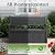 ATMELT Outdoor Bench, Waterproof Garden Bench with Storage, 100 Gallon Lockable Resin Deck Box, Weatherproof Bench Seating for Patio Yard Cushions Tools, Black