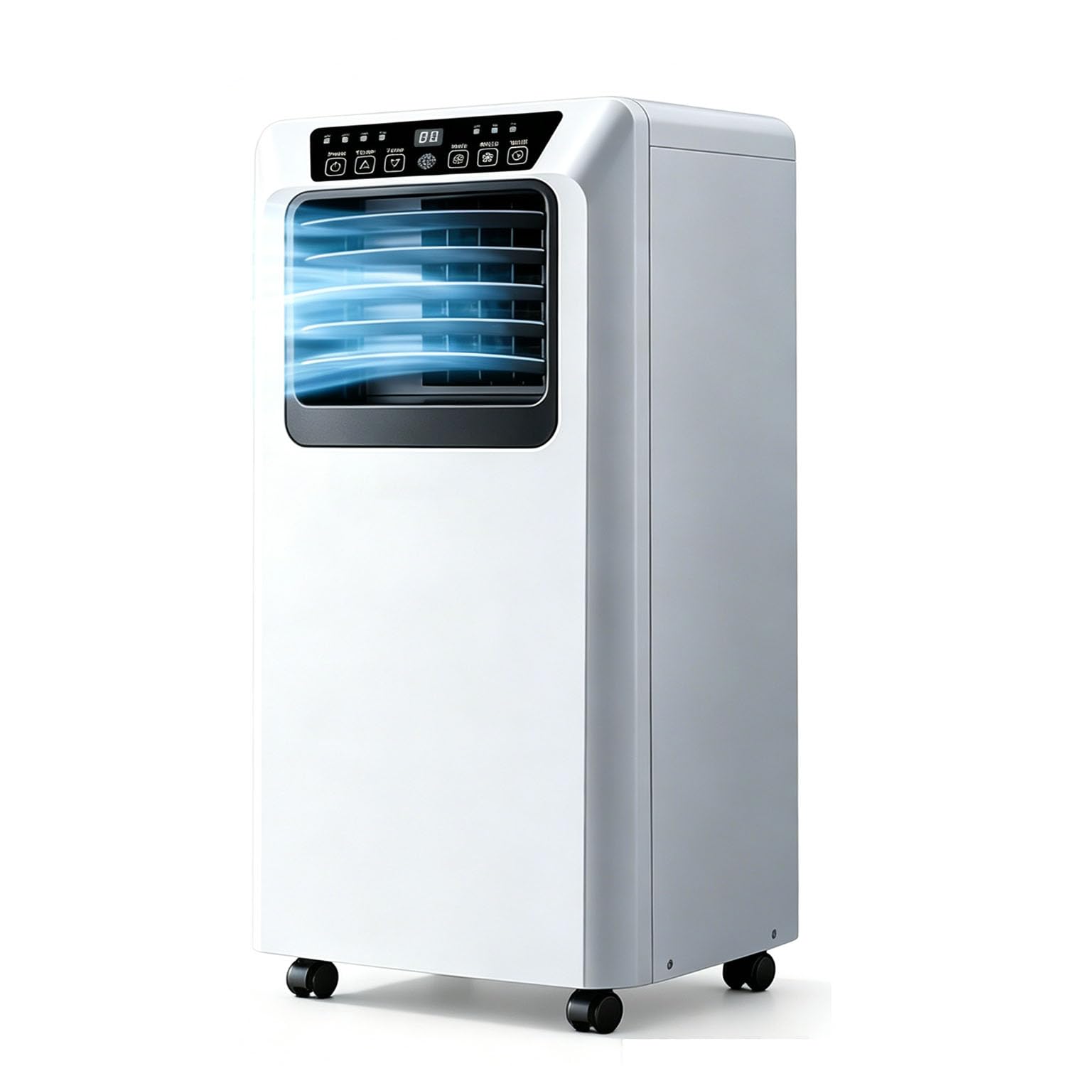 Clim Mobile 18000 Btu Refroidissement Chauffage 7000BTU | Déshumidification Ventilation, Débit Air élevé, Structure Robuste Adapté Salon Grande Pièce Domestique