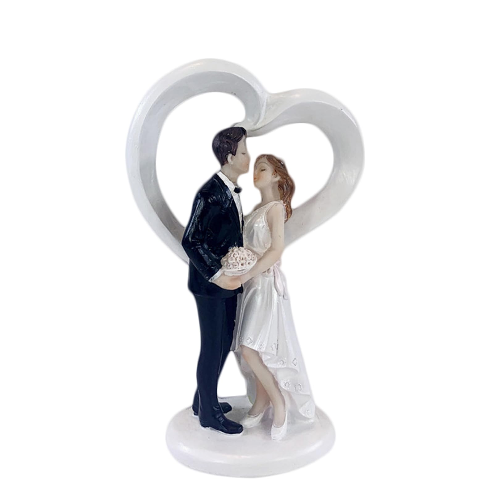 4.5" Wedding Cake Toppers Bride and Groom Figures Ornament Love Gifts Party Decor