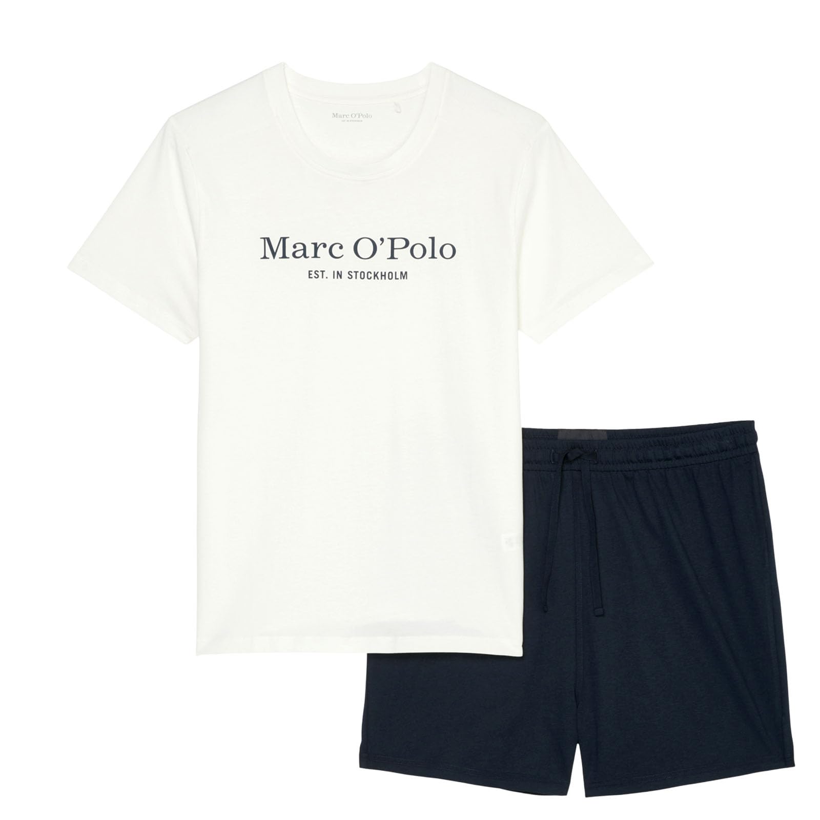 Marc O'Polo Herren Loungeset Pyjama Set Schlafanzug Shorty Mix & Match Cotton