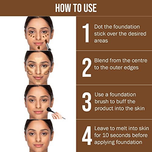 Image of NY Bae Almond Oil Infused Foundation, Concealer, Contour, Color Corrector Stick - Runway Range - Backstage Statement in Chestnut 14