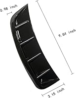 Vista 5 de Adhesivo decorativo para ventilación lateral de entrada de automóvil, cubierta universal para guardabarros, flujo de aire, branquias de tiburón