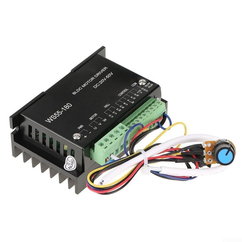 WS55-180 Controller motore brushless DC 20-50V 10A per driver bldc con regolazione inversa in avanti per ventole di scarico utensili elettrici mandrino CNC
