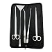 Signstek 5 in 1 Stainless Steel Aquarium Tank Aquatic Plant Tweezers Scissor Spatula Tool Set Aquariums & Fish Starter Kit