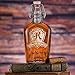 Glass Flip Top Hip Flasks, Personalized Engraved Whiskey Gifts For Men