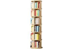 5 Tier 360 Rotating Bookshelf