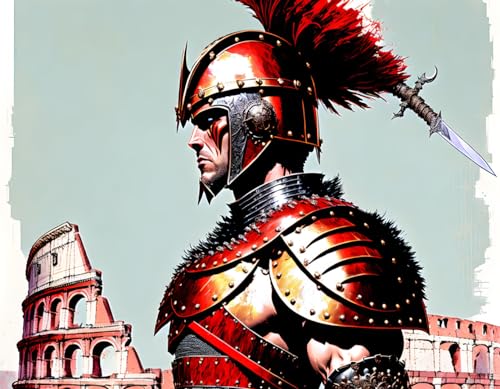 Gladiateur Colisée affiche toile pour décorer grand mur vide SERENDIPITP 58x90