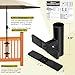 Magacyo Adjustable Patio Umbrella Holder - Outdoor Umbrella Base and Stand Metal Clamp for Fixed Deck Railing and Poles