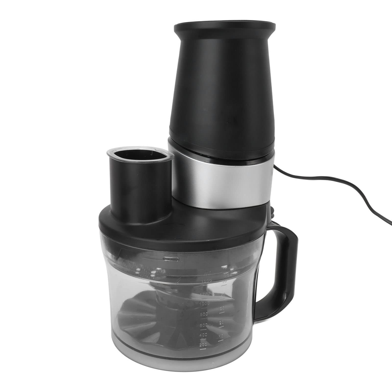 Blender Nablatowy 10 W 1, Ekstraktor SkładnikóW Odżywczych i Krajarka do Warzyw o Mocy 1500 W, Ostrze ze Stali Nierdzewnej, Ręczna Wyciskarka do Soku z 3 Pojemnikami, Blender Domowy