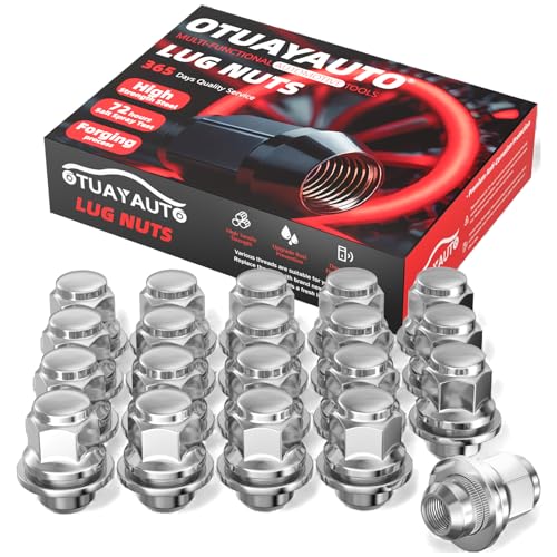 OTUAYAUTO M12x1.25 ���O�i�b�g - 20�� �N���[�� 12x1.25 �z�C�[�����O�i�b�g�A���Y�A���e�B�}�A���[�O�A�p�X�t�@�C���_�[�A�Z���g���A�L�b�N�X�A���[�t���O�i�b�g�Z�b�g�A�}�O�t���b�g�V�[�g�A21mmHex�AOEM�t�@�N�g���[�X�^�C��