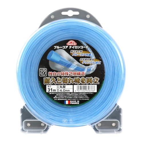 セフティー3(Safety-3) ブルーコア ナイロンコード 丸型 直径4.0mm×31m 特殊2層構造で耐久と切れ味を両立