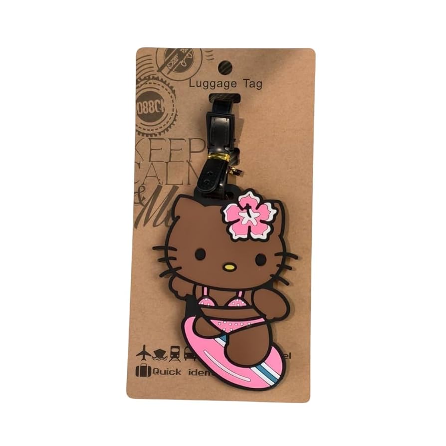 キティ ハワイ　限定 ラゲージタグ　ネームタグ　日焼け　ご当地 ハローキティ - 【新品未使用】日焼けキティ ラゲッジタグ