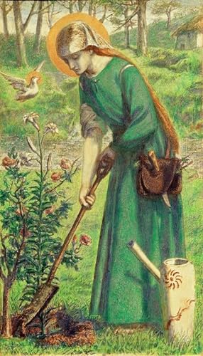 Lienzo Maria Nazarenna di Dante Gabriel Charles Rossetti pintura artística de alta calidad 60x90