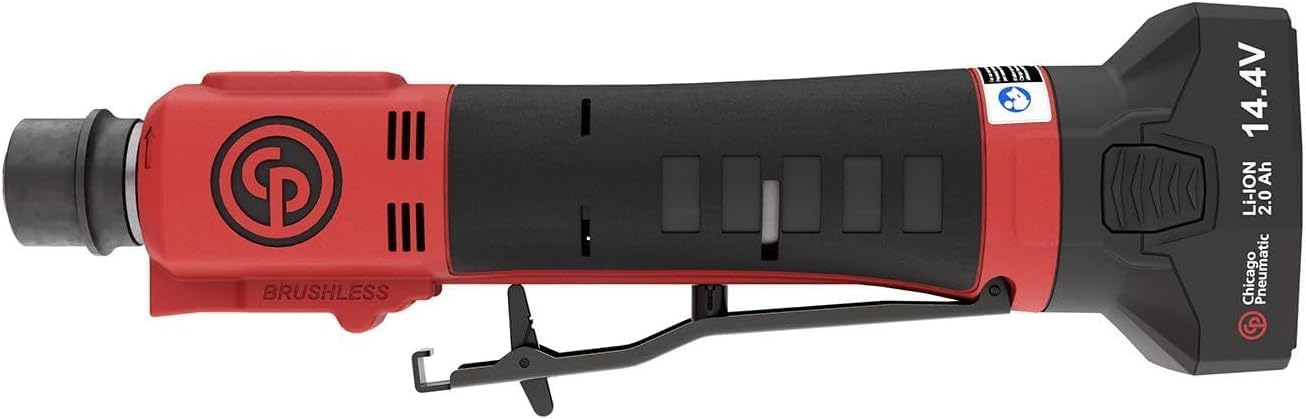 Chicago Pneumatic CP8323KNA - Kit - Cordless Tire Buffer, 7/16 Inch Hex Quick Change, 2-Speed, 14.4 V / 2.0 Ah, Li-ION, 2 Batteries + Charger, 200 W - 1200 / 2500 RPM