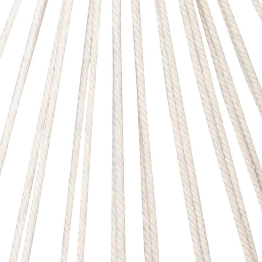 Bakaji Sillón colgante de exterior para jardín, hamaca para terraza, camping con soporte de madera + 2 cojines de diseño moderno, capacidad de carga 120 kg, 120 x 90 x 60 cm,color beige