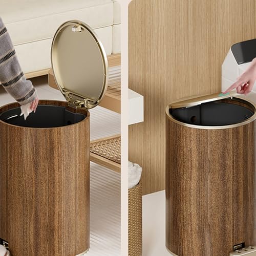 Poubelle en grain de bois pour éviter les odeurs avec base stable - 3