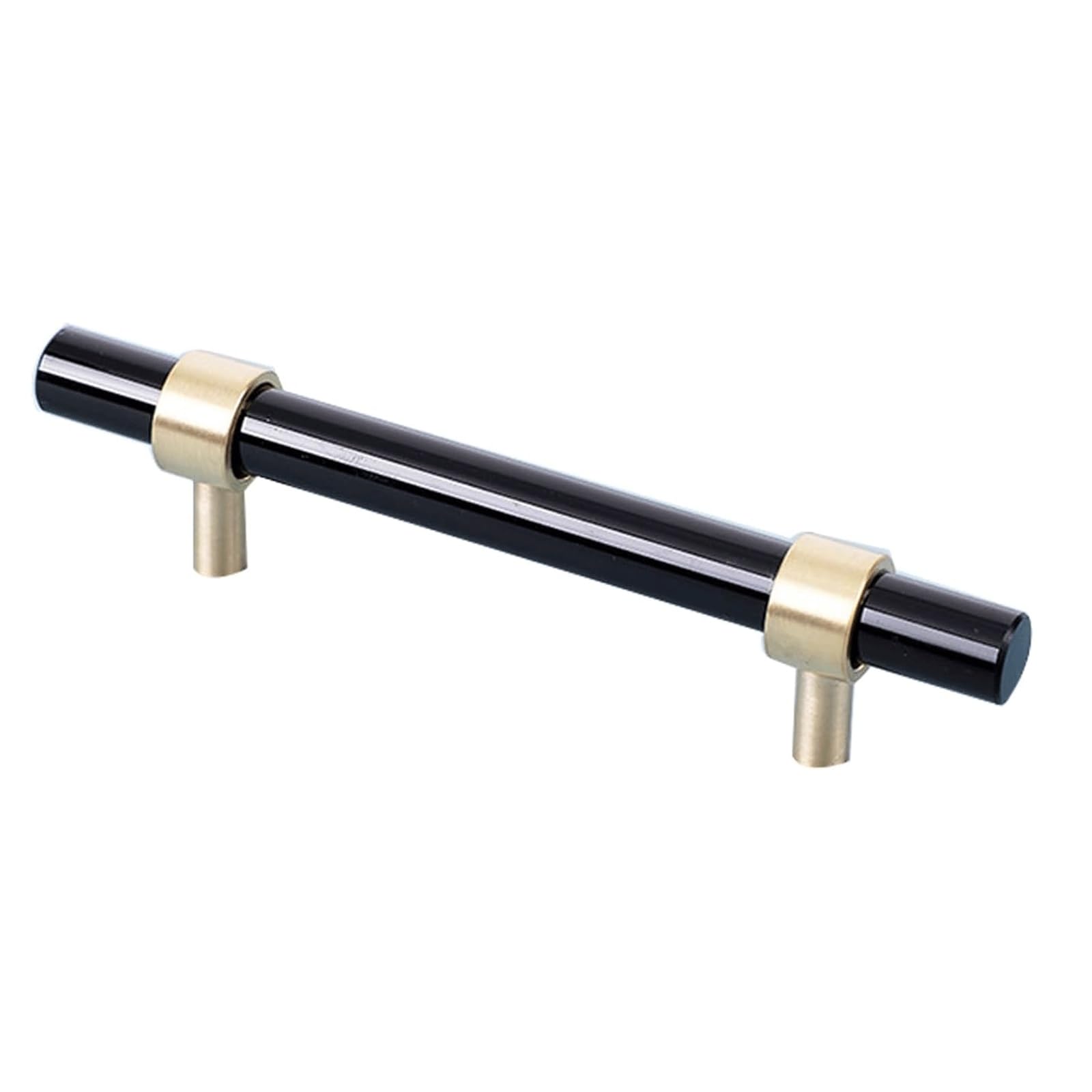 LCANALLYMS Kitchen cabinet handles, Crystal Copper Kitchen Cabinet Pull Nordic Gold Furniture Drawer Handle Decorative Knob for Cabinets Dresser Cupboard Wardrobe(Black)