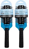Vista 5 de ForPro Professional Collection Expert Stylist Choice Cepillo de pelo doble de nailon y cerdas veganas, 100% resistente al calor, mango ergonómico
