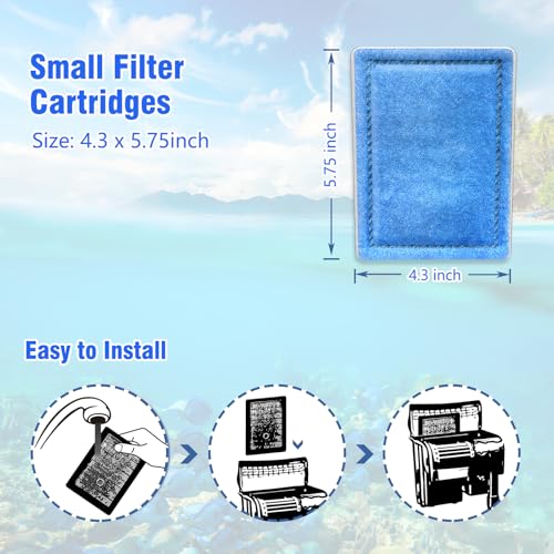 Image of 6-Pack Rite-Size B Aquarium Filter Cartridges for Marineland Penguin PRO Power Filters 100 /125 /175 & Original Penguin Power Filter 150
