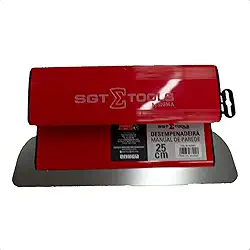 Desempenadeira Manual de Parede 25cm Aço Inox Cabo Ergonômico ABS Massa Corrida Gesso Construção Sigma Tools