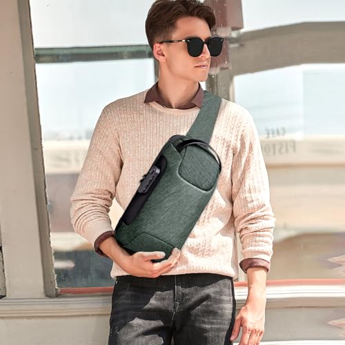 Anti Theft Sling Bag Men Women, Chest Crossbody Bags with USB Charging Port, Men's Chest Bag2