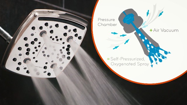 Oxygenics Marvel Chrome Rain Shower Head 1.8-GPM (6.8-LPM