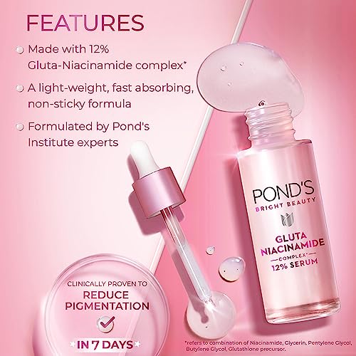 Image of Pond's Bright Beauty Anti-Pigmentation Serum for Flawless Radiance with 12% Gluta-Niacinamide Complex (Pack of 2)