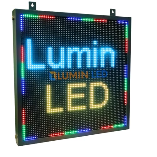 Image of Multicolor Scrolling Display / P10 Scrolling Display LED Display Board with Wi-Fi - Mobile App /pc (2'1 inch FT X 2'1 inch FT)