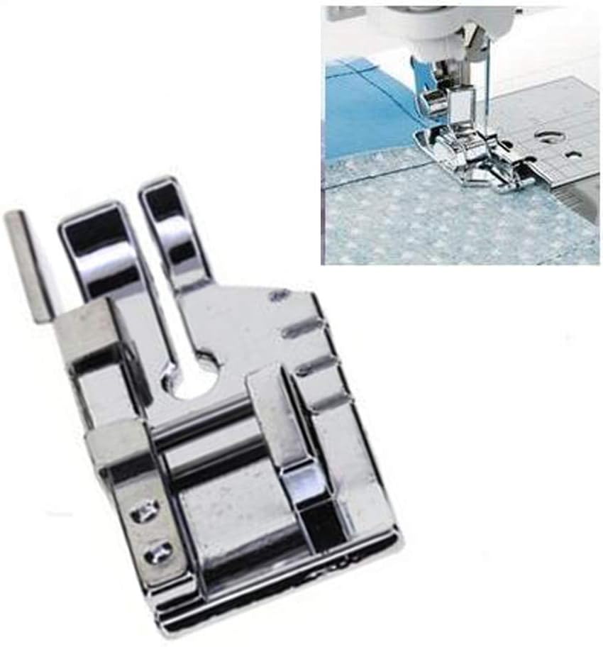 LNKA Scant 1/4" Seam Foot Quilting Sewing Machine Presser Foot Patchwork Foot for All Low Shank Snap-On Singer, Brother, Babylock,Euro-pro, White, Bernina (Bernette Series), New Home,
