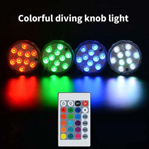 Water Dompelpompen Led Light Met Afstandsbediening, Waterdicht Bath Lights Onderwater Pool Lights, Submersible Led… - Image 4