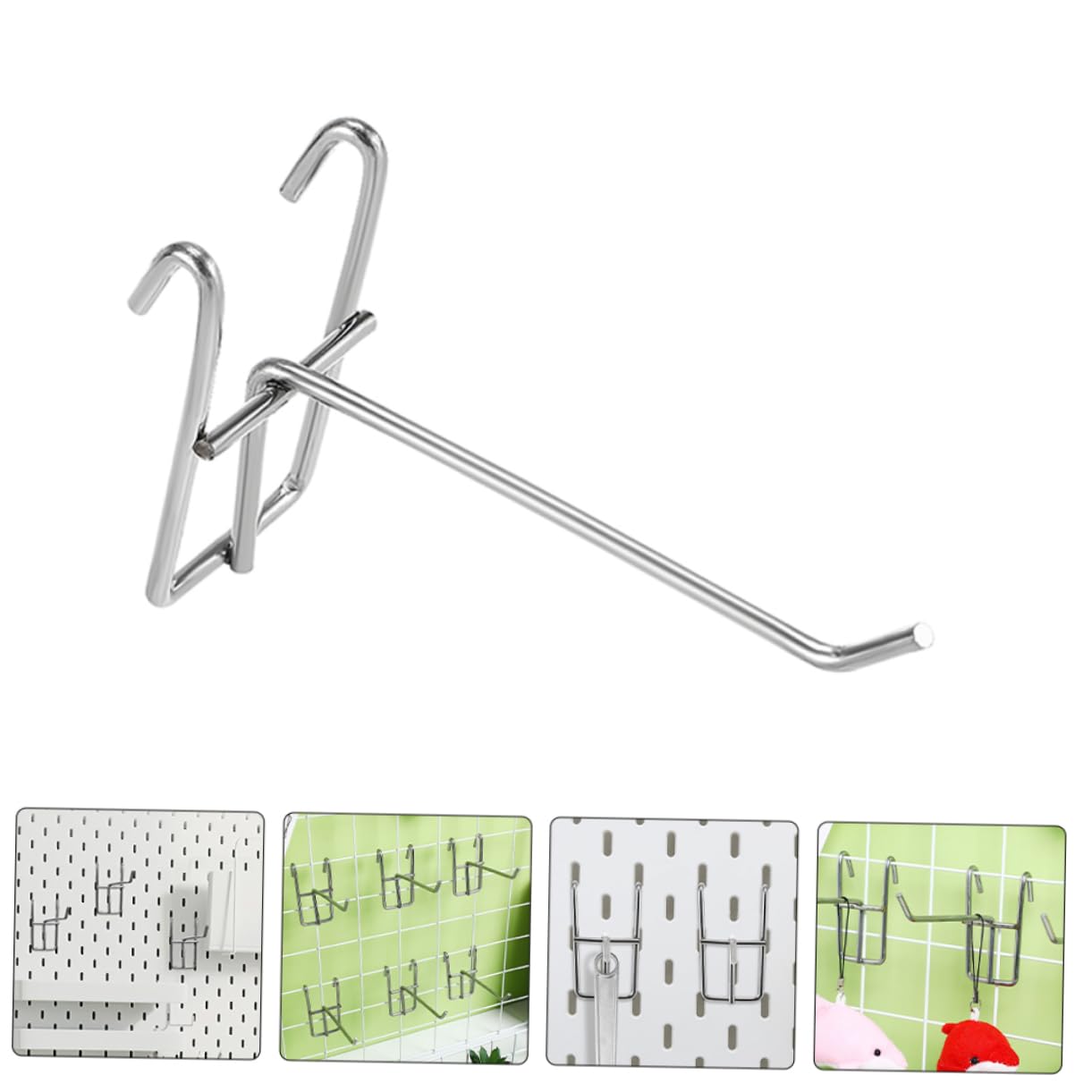 TOPBATHY 40stücke Gitterwandhaken Für Gitterwand-display Grid Wand Panel Aufhänger Gitterregal-aufhängehaken Gitterwand-mehrzweckhaken Für Shop Und Garagen