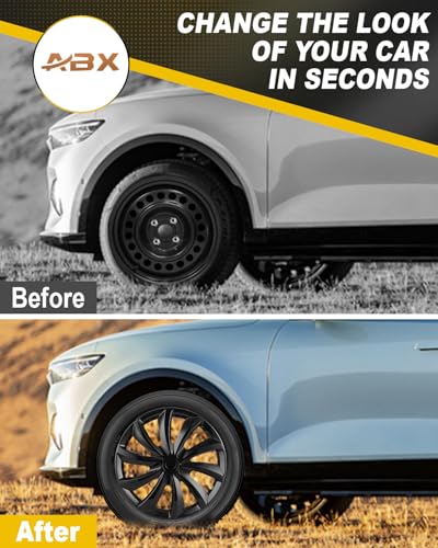 Image of ABX Hubcaps,16 inch hubcaps Set of 4, Wheel Rim Cover ABS Material, Snap On Car Truck SUV Replacement, for Toyota Camry Nissan Mazda etc