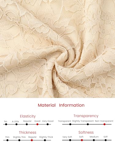 Image of Hobemty Women's Floral Lace Dress V Neck Long Sleeve Cocktail Wedding Bodycon Pencil Dresses