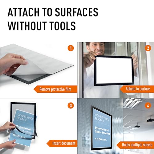 Durable 476801 Self-Adhesive Magnetic Duraframe Document Sign Holder thumb #3