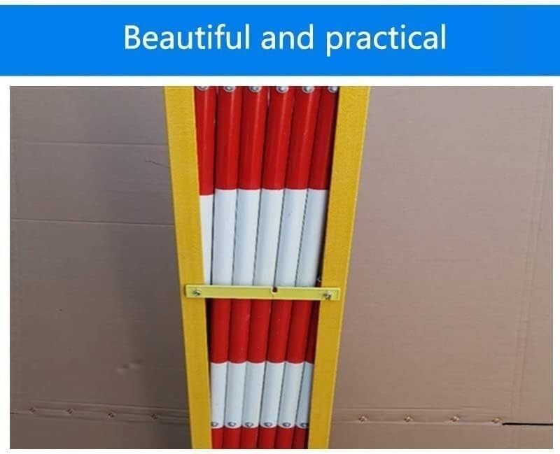 Barrière de circulation rétractable rouge | Barricade métallique extensible de 2 m - 6