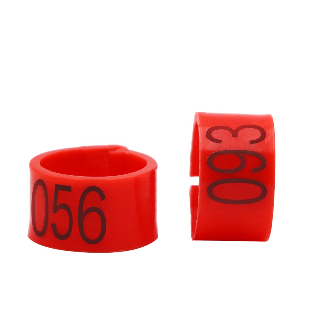 100 Anelli Numerati Per Zampe Pollame - Clip 8mm Per Galline, Anatre, Piccioni E Uccelli