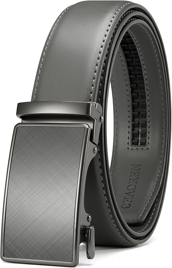 Image of CHAOREN Ratchet Belt Replacement Strap 1 3 /8 inch, Leather Belt Strap for 40MM Slide Click Buckle