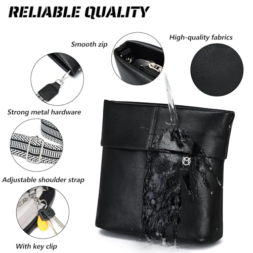 MYHOZEE Crossbody Purses for Women, Cross Body Bags with 2 Straps Leather Shoulder Bag Trendy Handbags4